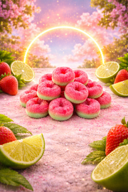 Freeze Dried Candy - Crunchy Halo - Strawberry Lime Flavour