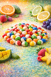 Freeze Dried Candy - Paradise Pebbles Tropical Fruit Flavour