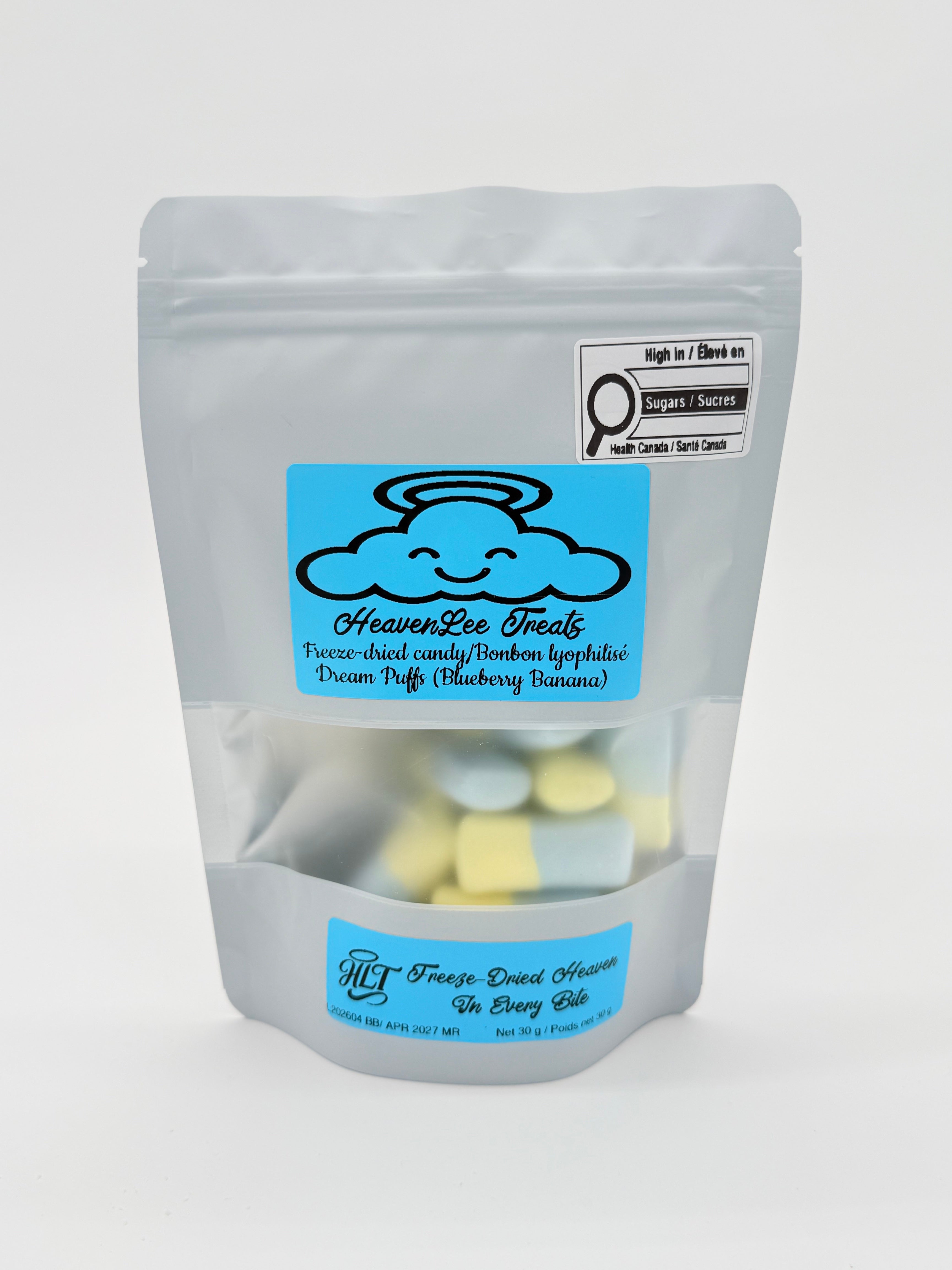 Freeze Dried Candy - Dreams Puffs Blueberry Banana