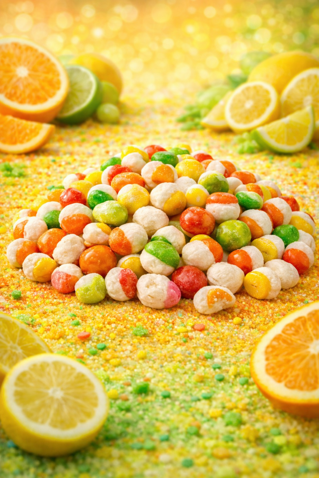 Freeze Dried Candy - Paradise Pebbles Citrus Fruit Flavour