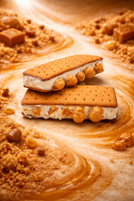 Ice Cream Sandwich - Caramel Blondie