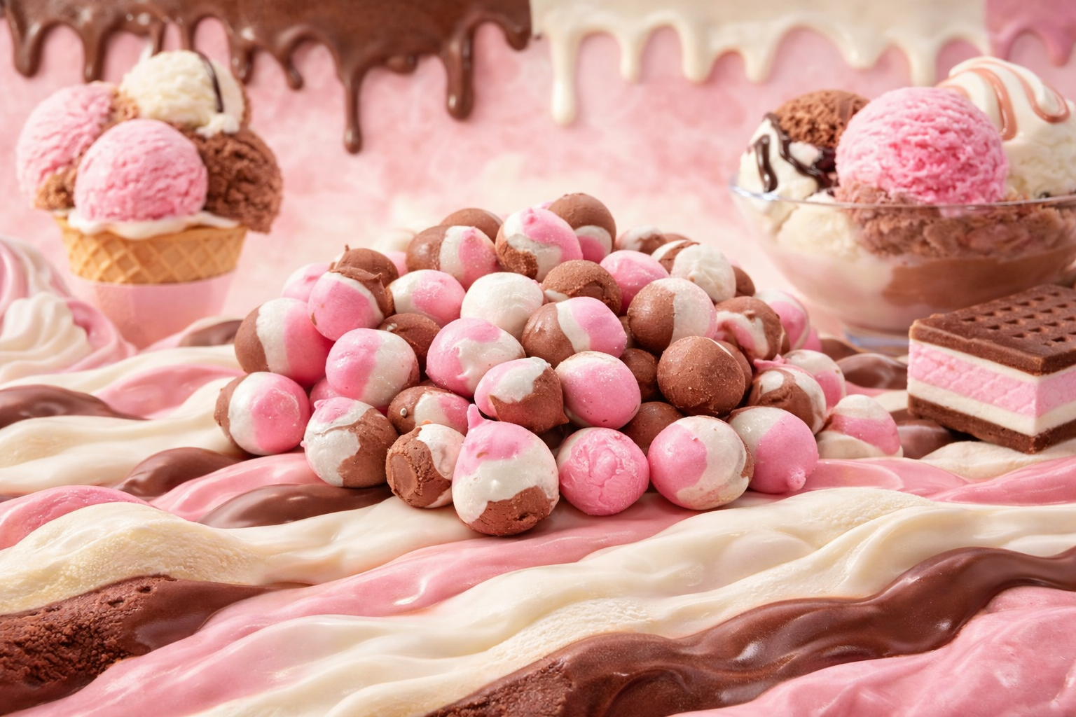 Freeze Dried Candy - Oasis Orbs Neapolitan